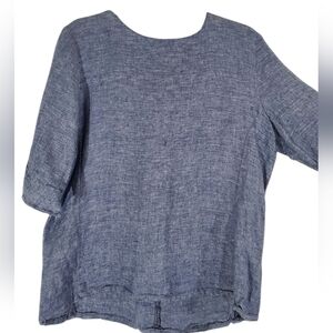 💚 3 For $15 💚 INEN Blue Heather Woman's TOP Size 14 WesT Lane